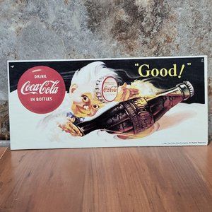 VTG Litho Coke Advertising Christmas Sprite Blotter Drink Coca Cola in Bottles 1